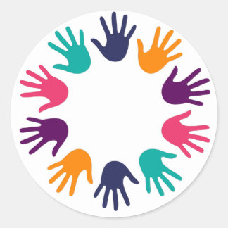 ハンドプリント ラウンドシール