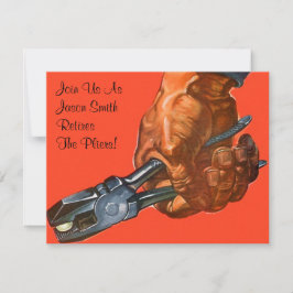 ハンドプ男らしライヤの退職招待状 招待状