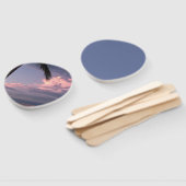 ハンドヘルドファンの紫の空の色合い ハンドファン (組立なし)