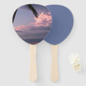 ハンドヘルドファンの紫の空の色合い ハンドファン (正面&裏面)