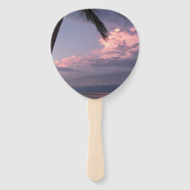 ハンドヘルドファンの紫の空の色合い ハンドファン