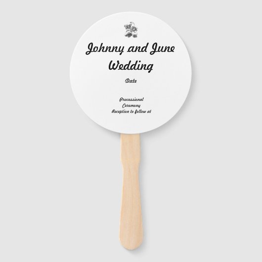 ハンドヘルドファンプログラム上のメタリックマグノリア花 ハンドファン (裏面)