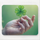 ハンドヘルド四葉クローバー マウスパッド (正面)