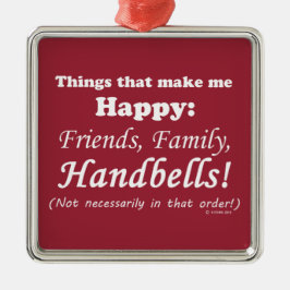 ハンドベルで幸せになる メタルオーナメント