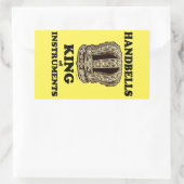 ハンドベルのキング楽器長方形シール 長方形シール (バッグ)