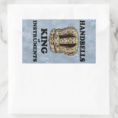 ハンドベルのキング楽器長方形シール 長方形シール (バッグ)