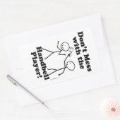 ハンドベルのプレーヤーを台無しにしない 長方形シール (封筒)