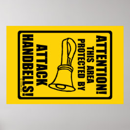 ハンドベルを攻撃 ポスター