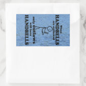 ハンドベルアウトレイド長方形ステッカー 長方形シール (バッグ)