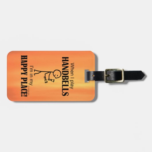 ハンドベルハッピープレイス荷物タグ ラゲッジタグ (正面横)