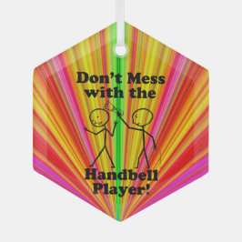 ハンドベルプレーヤーのオーナメント ガラスオーナメント