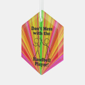 ハンドベルプレーヤーのオーナメント ガラスオーナメント (正面左)