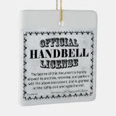ハンドベル免許 セラミックオーナメント (右)
