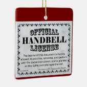ハンドベル免許 セラミックオーナメント (右)