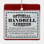 ハンドベル免許 セラミックオーナメント (裏面)