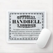 ハンドベル免許 マウスパッド (マウス)