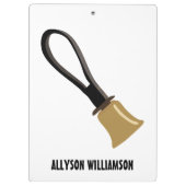 ハンドベル合唱団のリーガーパーソナライズされたズ クリップボード (裏面)