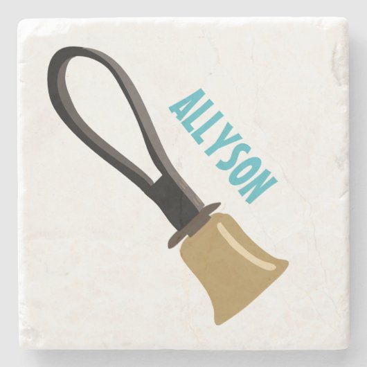 ハンドベル合唱団のリーガーパーソナライズされたズ ストーンコースター (正面)