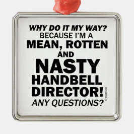ハンドベル扱いにくディレクター メタルオーナメント