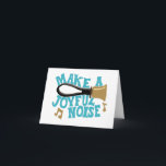 ハンドベル演奏者用 楽しい音を奏でる ハンドベル奏者用 カード<br><div class="desc">ハンドベル合唱団での演奏が好きな気持ちをこれらのカスタマイズ可能なグリーティングカードで表現しましょう。自分だけの特別なクリスマスカードや、どんな行事にも使えるカードを作成できます。カードの表にはハンドベルのイラストと、「楽しい音を奏でる(MAKE A JOYFUL NOISE)」というメッセージが青緑色の太字でデザインされています。内部のメッセージも同じ青緑色で、あなただけのメッセージや挨拶を入れることができます。</div>