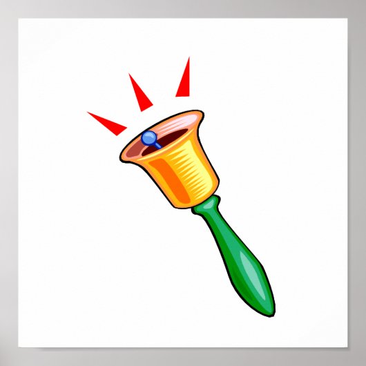 ハンドベル画像、ハンドチャイム画像 ポスター (正面)