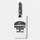 ハンドベル素晴らしプレイヤーのラゲッジタグ ラゲッジタグ (裏面縦)