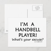 ハンドベル選手の言い訳 ポストカード (正面/裏面)