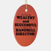 ハンドベル・ディレクター富裕層と成功したセラミック・ホーン セラミックオーナメント (右)