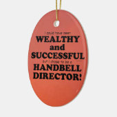 ハンドベル・ディレクター富裕層と成功したセラミック・ホーン セラミックオーナメント (左)