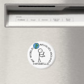 ハンドベル – ワールドリボルブのまわりに マグネット (インサイチュ (食洗機))