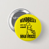 ハンドベル、脳凍結 缶バッジ (正面&裏面)