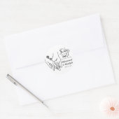 ハンドホルディングクルアーン引用文ムスリム結婚ズニカ ラウンドシール (封筒)