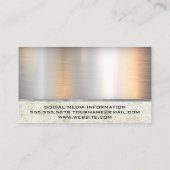 ハンドホールディングダンベル |メタリックグランジ 名刺 (裏面)