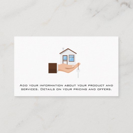 ハンドホールディングハウスロゴ 名刺 (裏面)