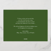 ハンドボク絵を描ウッドリースハッピーホリデーズフォト 箔シーズンカード (裏面)