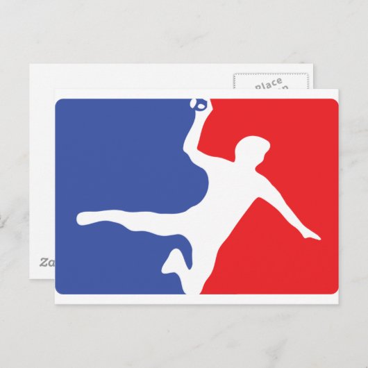 ハンドボールの伝説アイコン ポストカード (正面/裏面)