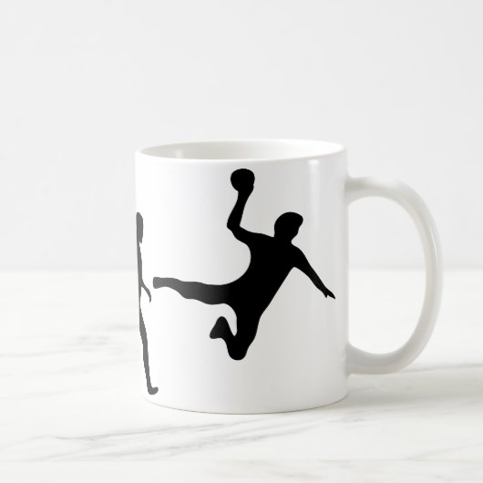 ハンドボールの進化 コーヒーマグカップ (右)
