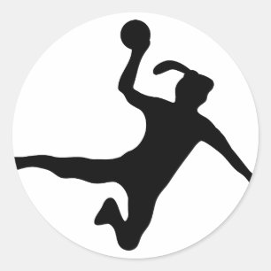 ハンドボールのspielerinのfrauenhandball ラウンドシール