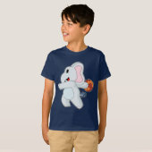 ハンドボールをする象 Tシャツ (正面フル)