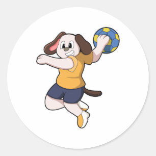 ハンドボールを使ったハンドボール選手としての犬 ラウンドシール