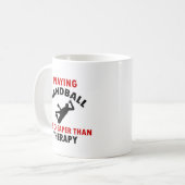 ハンドボールを遊ぶこと コーヒーマグカップ (正面左)