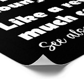 ハンドボールガールおもしろい辞書の定義 ポスター (角)