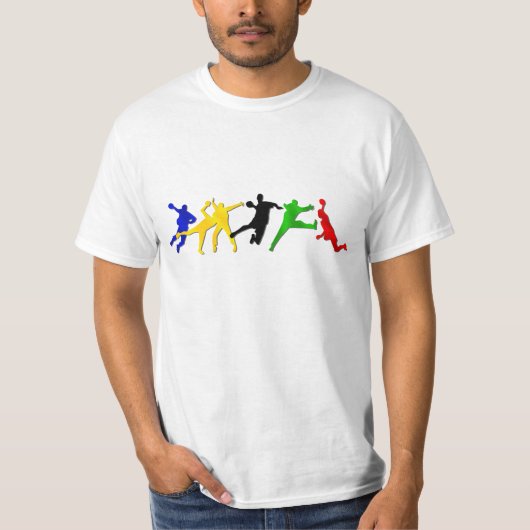 ハンドボールコーチおよびプレーヤーの価値Tシャツ Tシャツ (正面)