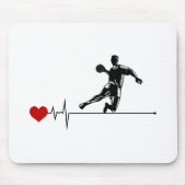 ハンドボールコーチハンドボールおもしろいことわざ マウスパッド (正面)