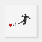 ハンドボールコーチハンドボールおもしろいことわざ マグネット (正面)