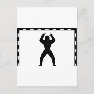 ハンドボールゴールキーパーアイコン ポストカード