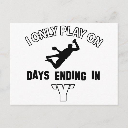 ハンドボールデザイン ポストカード (正面)