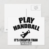 ハンドボールデザイン ポストカード (正面/裏面)