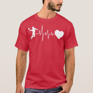 ハンドボールハンドボールプレーヤーのハートビート1 Tシャツ