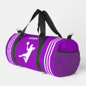 ハンドボールプレイヤーガール，誕生日ギフト，チーム ダッフルバッグ (右コーナー)